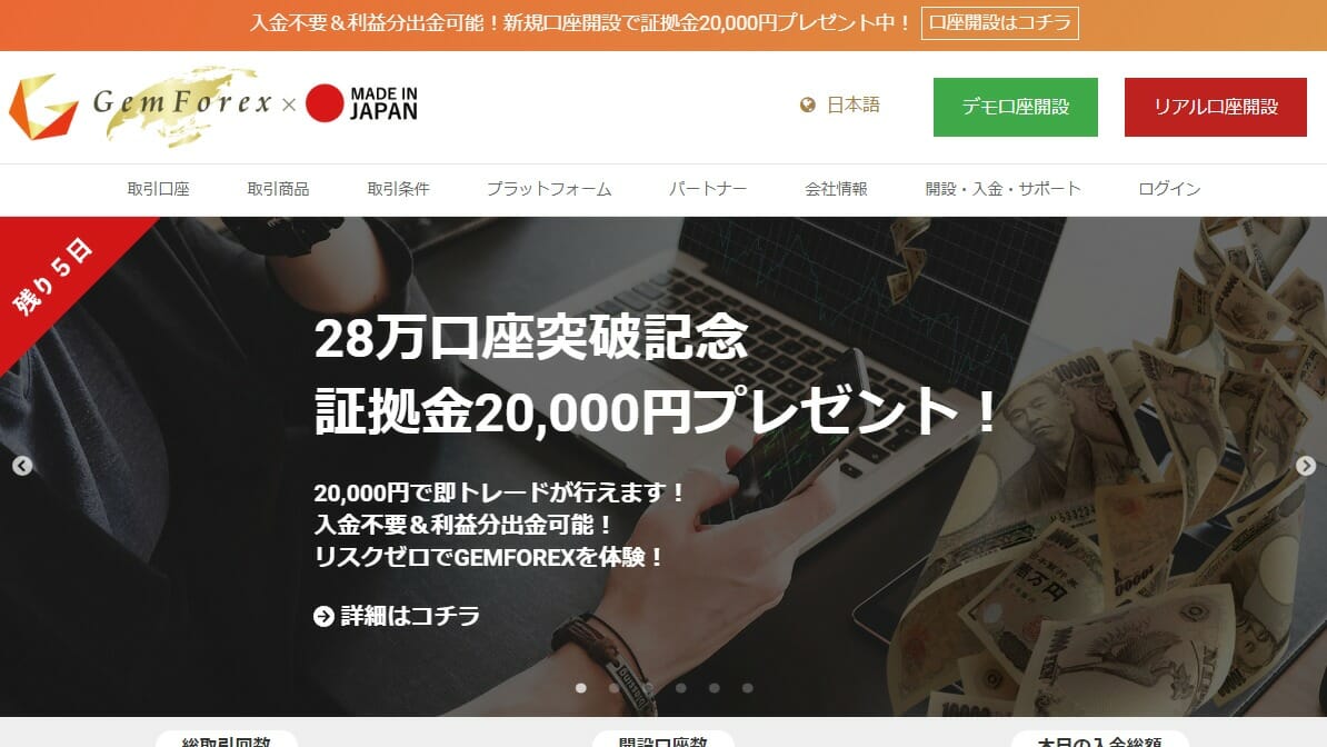 海外FX初心者でも安心!GEMFOREXの長所・短所と口座開設手順(ゲムフォレックス)