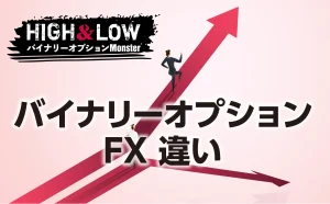 バイナリーオプションとFXの違いを徹底解明