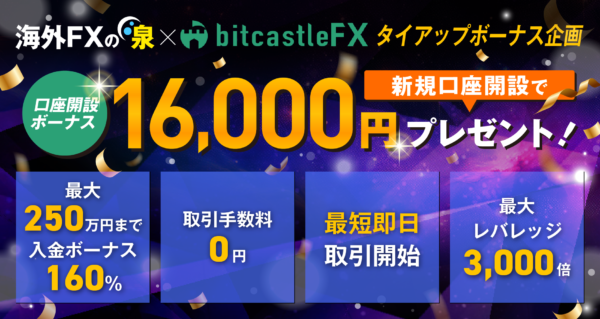 bitcastleFX(ビットキャッスル)を推す１４のメリット