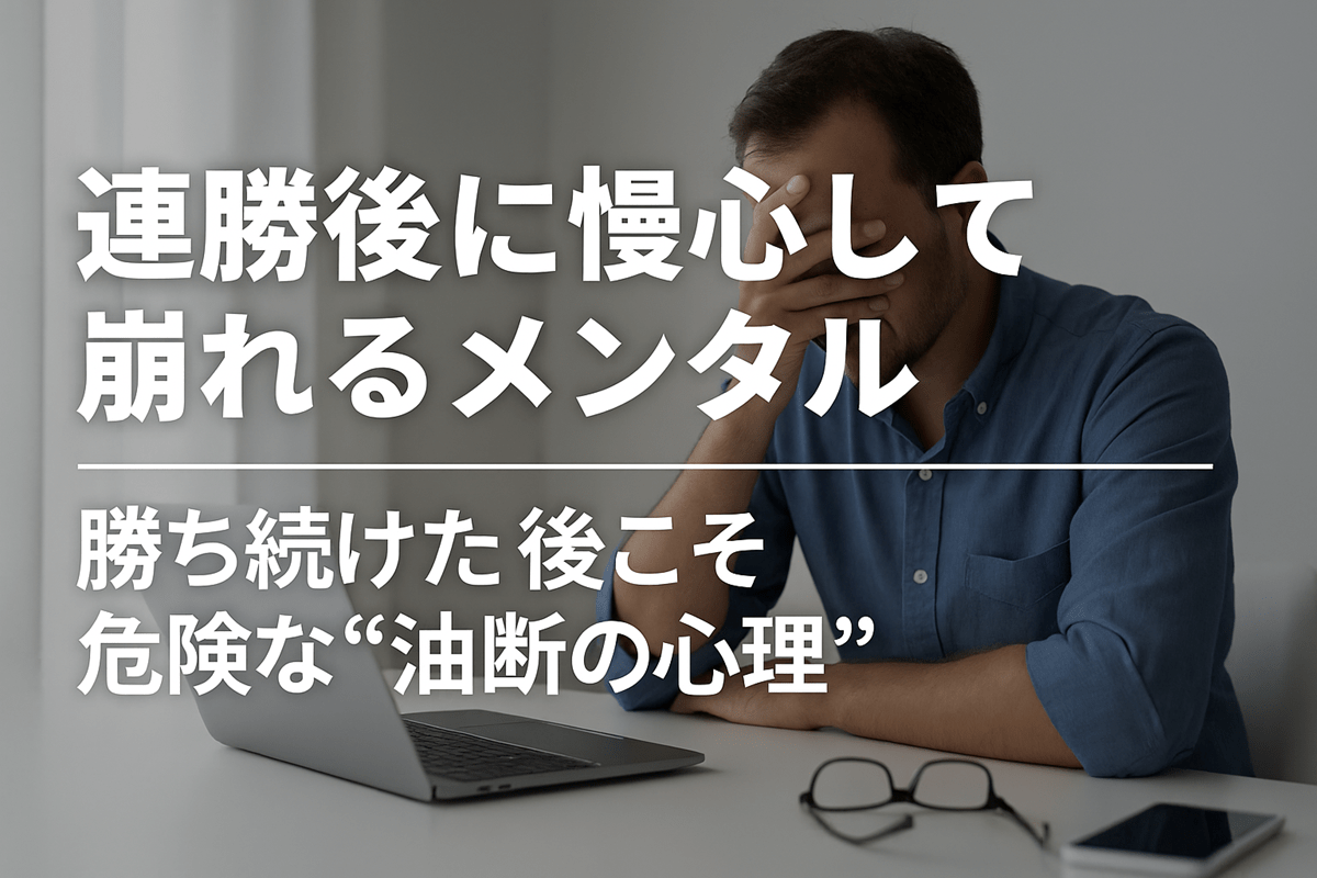 連勝後に慢心して崩れるメンタル｜勝ち続けた後こそ危険な“油断の心理”