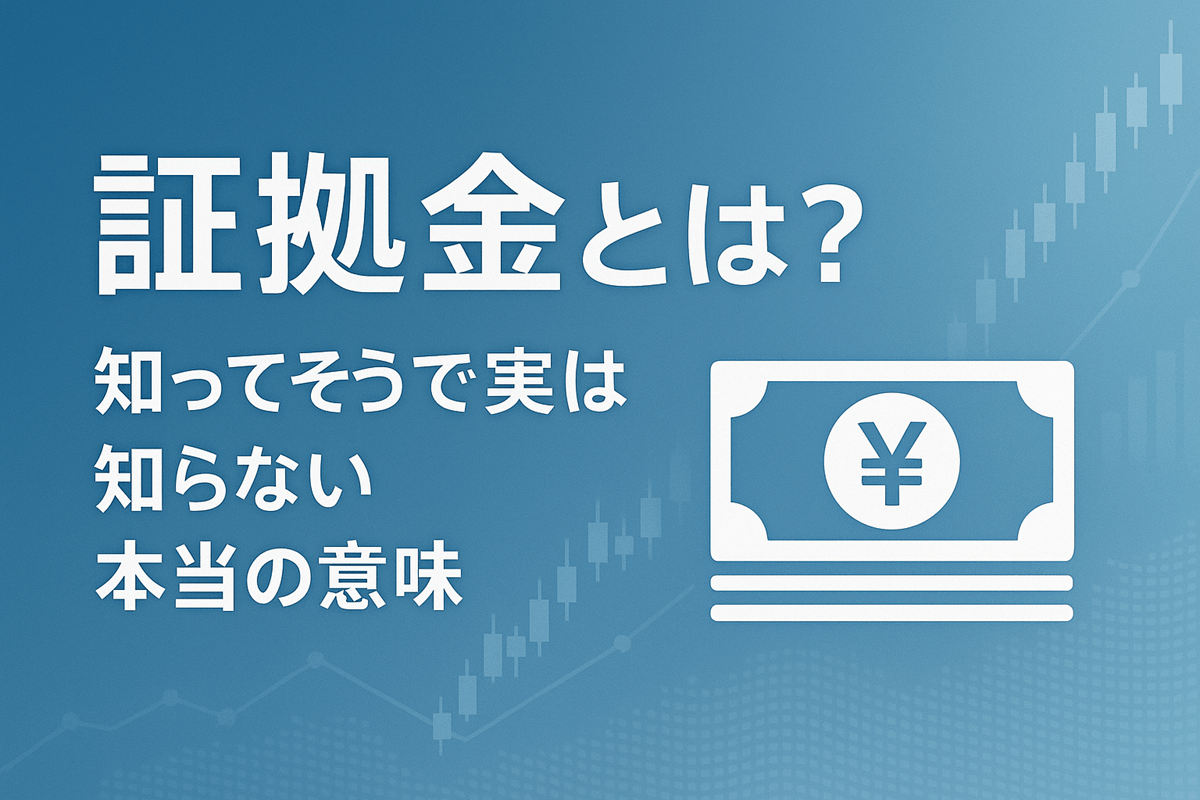 証拠金とは?知ってそうで実は知らない本当の意味