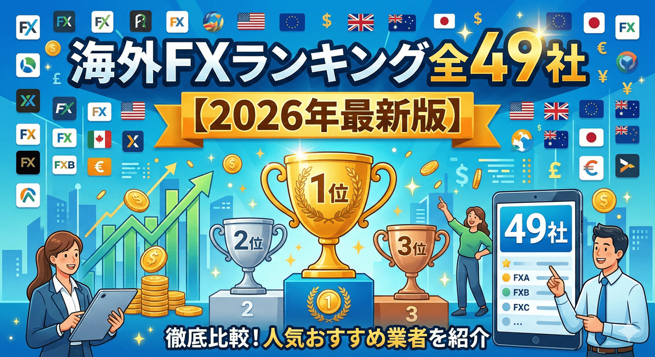 海外FXランキング全49社【2026年最新版】