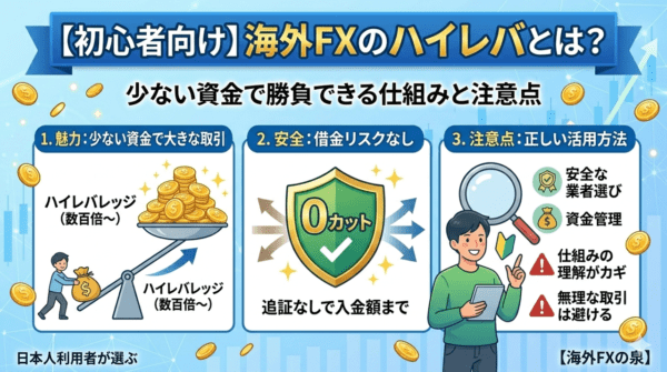 【初心者向け】海外FXのハイレバとは？少ない資金で勝負できる仕組みと注意点