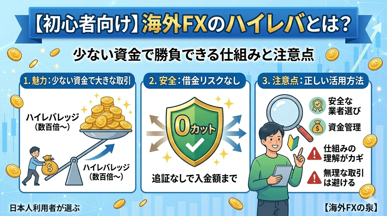 【初心者向け】海外FXのハイレバとは?少ない資金で勝負できる仕組みと注意点