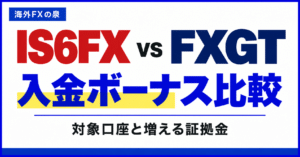 IS6FXとFXGTの入金ボーナス比較|同じ入金額で付く特典と使い方